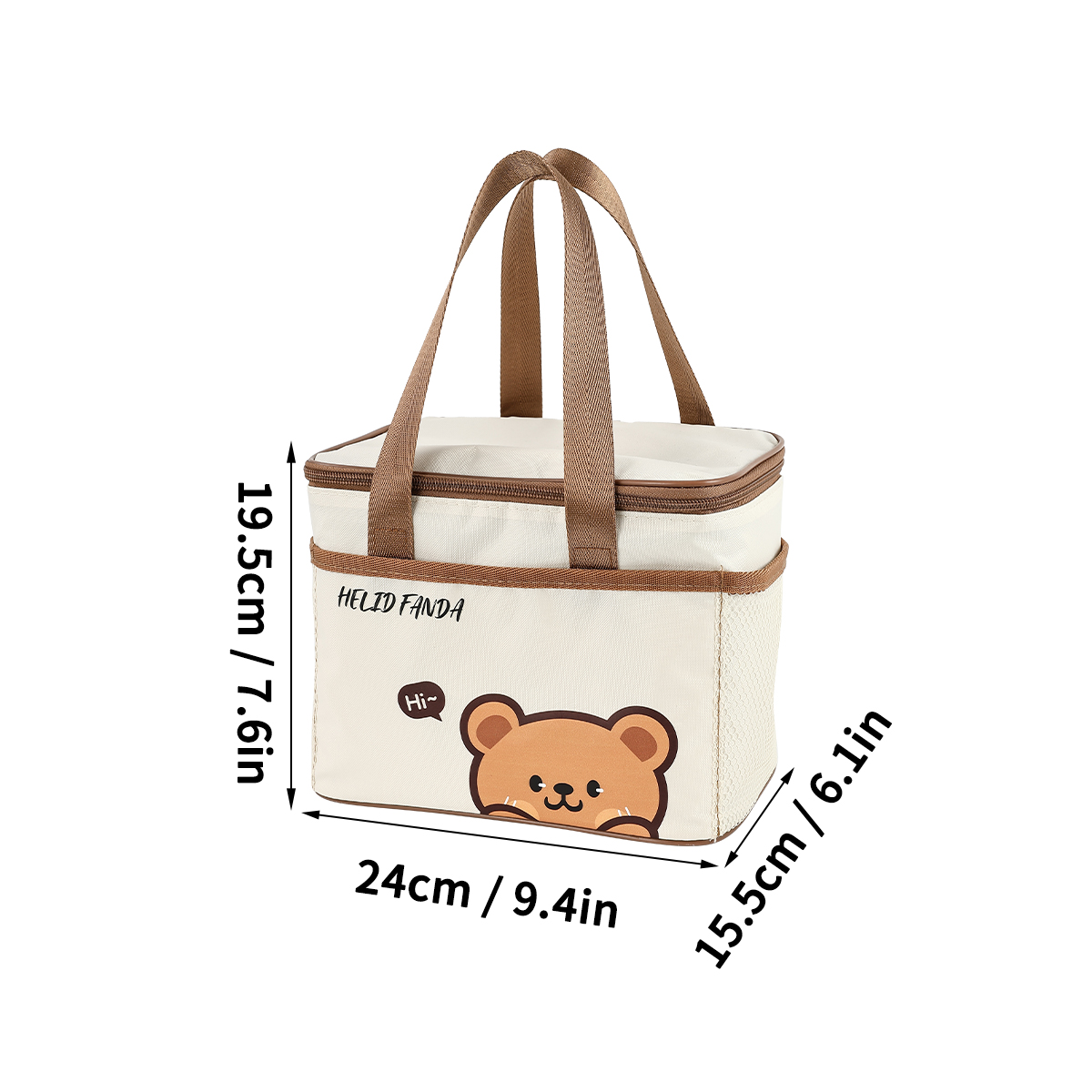 WORTHBUY Portable Insulated Lunch Bag Large Capacity Waterproof Cooler Bag Camping Picnic Bento Bag Thermal Food Storage Bags