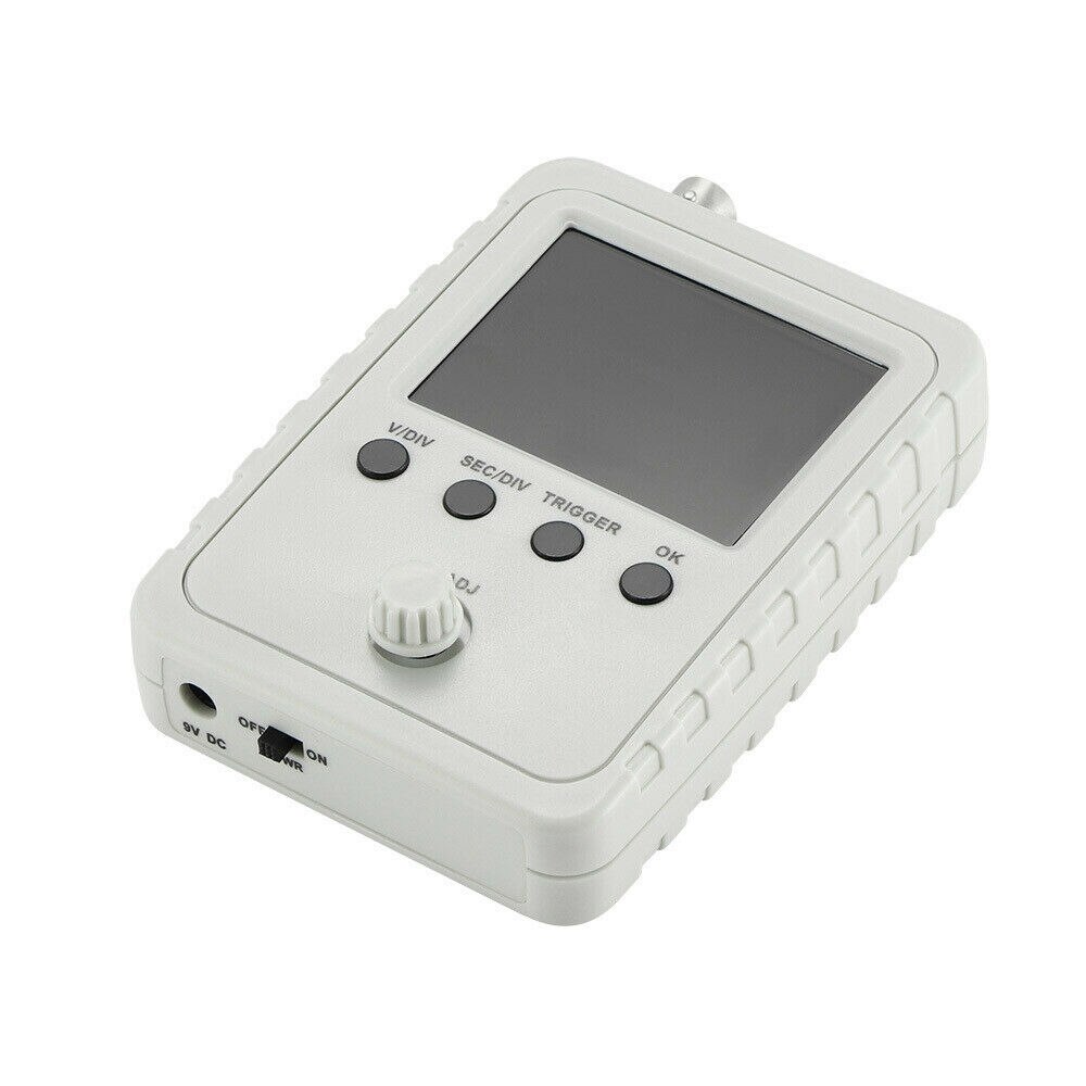 2.4 Inch TFT Digital Oscilloscope Kit with Power Supply BNC-Clip Cable Probe DS0150 Oscilloscope Assembled 200KHz Oscilloscope
