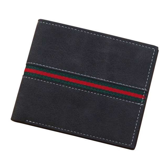 Catei karrui novo masculino curto retro carteira coreano multifuncional horizontal ultra-fino macio carteira local atacado esfrega carteira: 043 Horizontal black