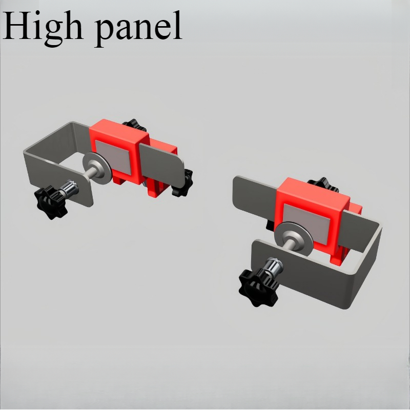 High Panel Drawer Clip with Thickened Stainless Steel Installation Auxiliary Tool Adjustable Woodworking Positioning Artifact: Green, Purple