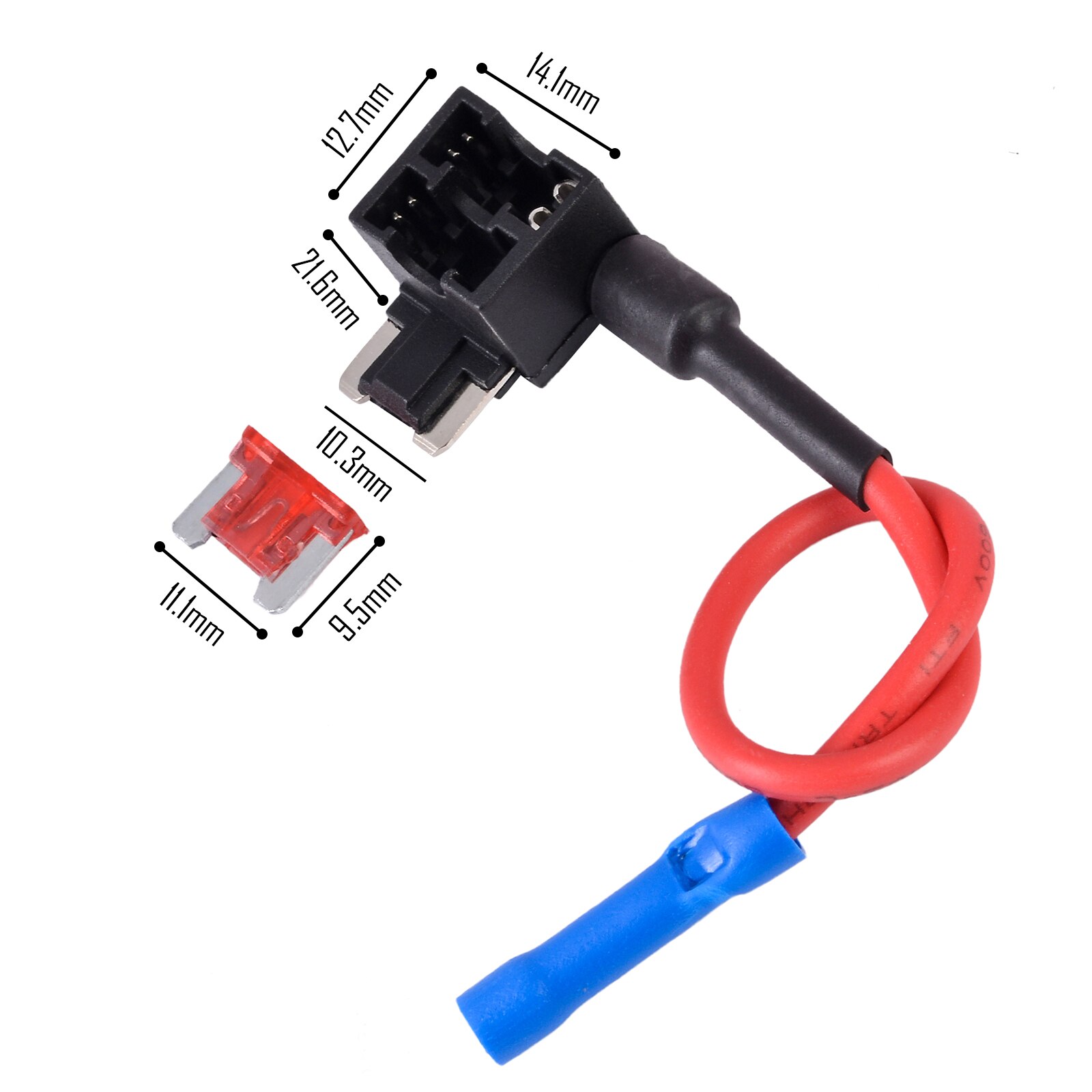 1 Pc Auto Zekering Splitter Houder Adapter Mini/Kleine/Medium 12V Voeg Een Circuit Piggy Back Zekering tap Adapter Accessoires: Donkergrijs