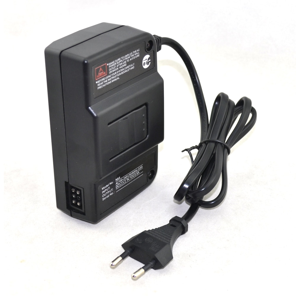 EU Plug Universele Netsnoer Kabel AC Adapter voor Nintendo 64 Systeem voor N64 Console