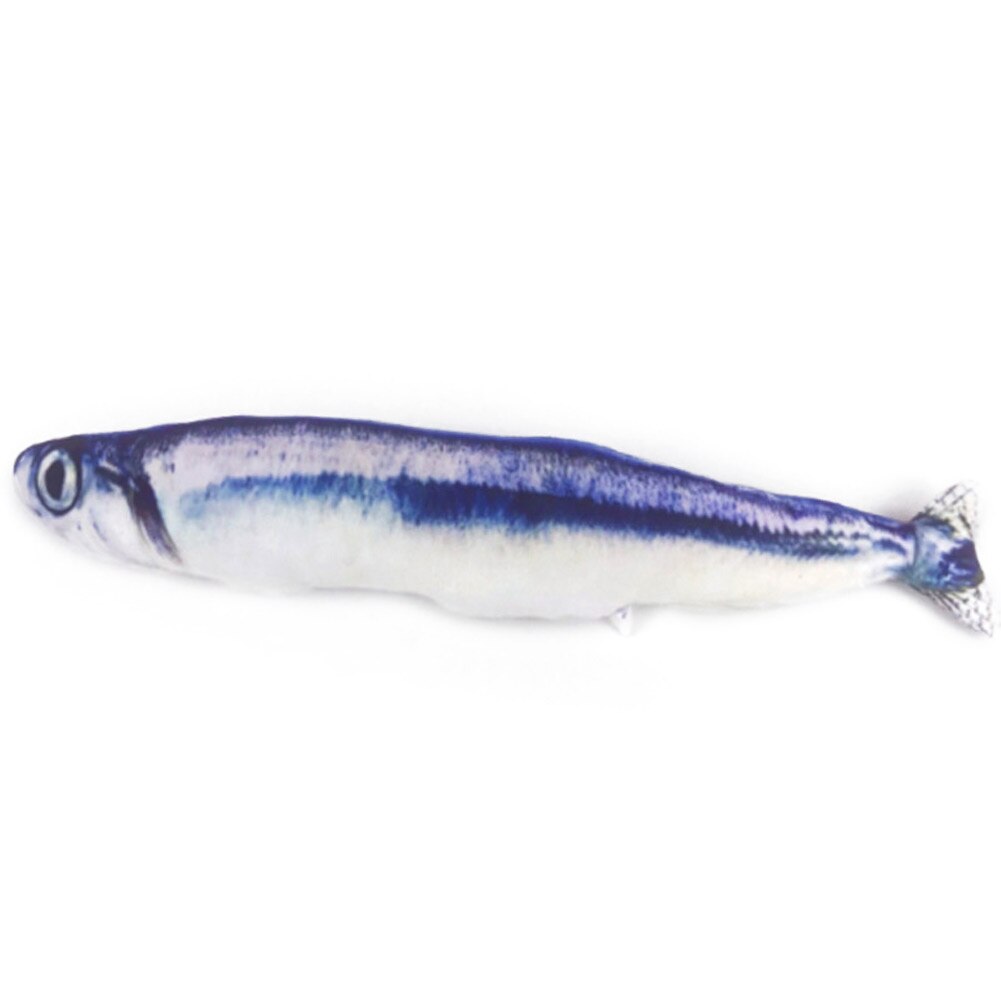 Cat Wagging Fish Realistic Plush Toy Simulation Catnip Soft for Pet Chewing AIA99: Saury / S