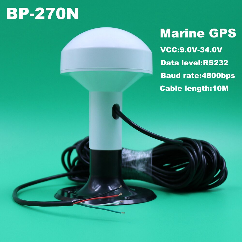 BEITIAN, RS232 boot Marine GPS ontvanger, baudrate 4800 Marine GPS ontvanger, paddestoelvormige case, BP-270N