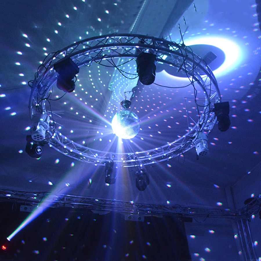 Thrisdar dia 15cm 20cm 25cm reflekterende glass speil disco ball lys med motor for bryllupsfest disco scene beam pinspot lamper
