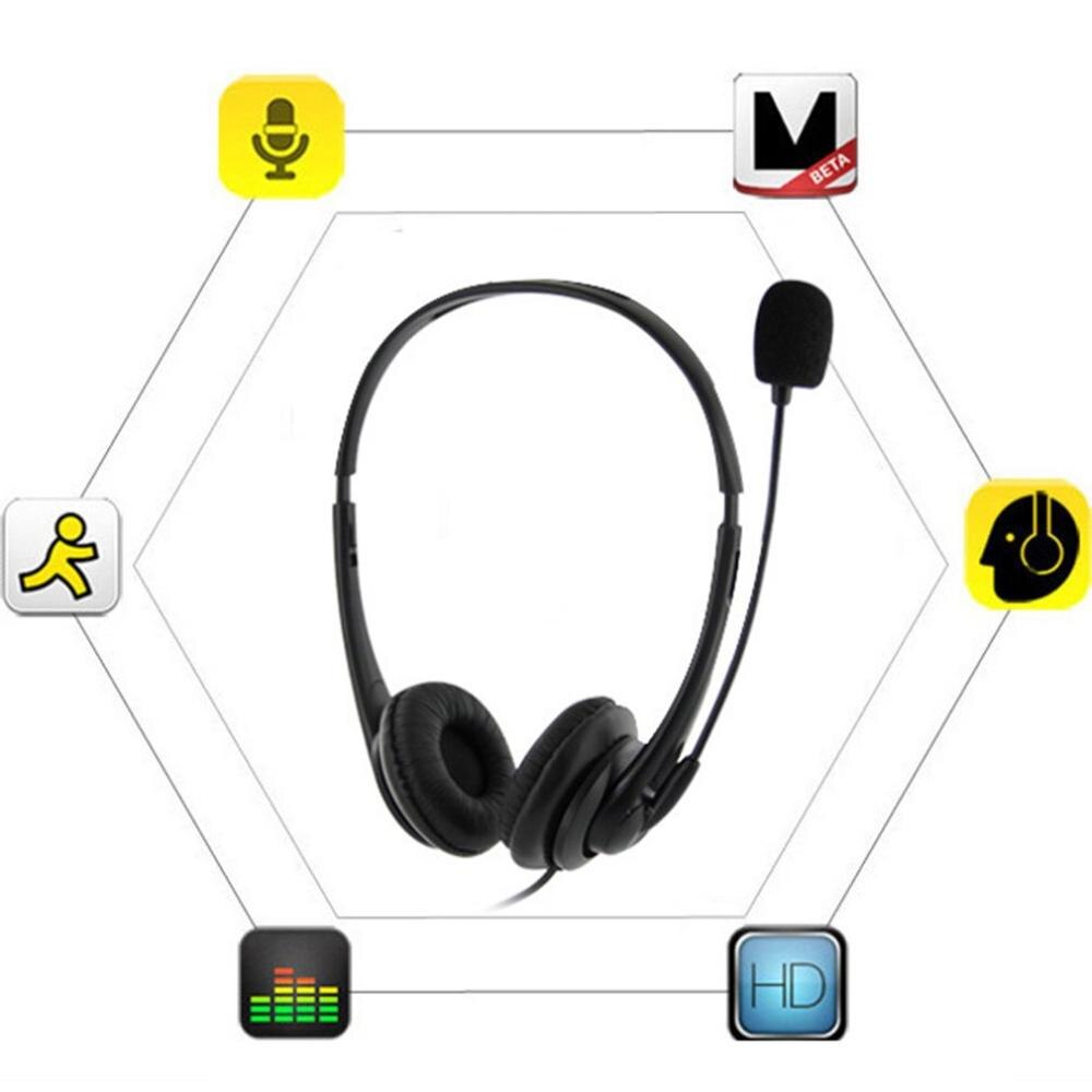 Usb Phone Headset Binaural Call Center Operator Telephone Headset Customer Service Headset Computer Usb Headset