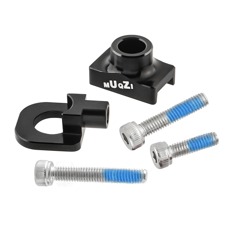 MUQZI Bicycle Chain Adjuster Tensioner For Folding Fixed Gear Single Speed Bike Chain Adjuster Screw Bolt: black