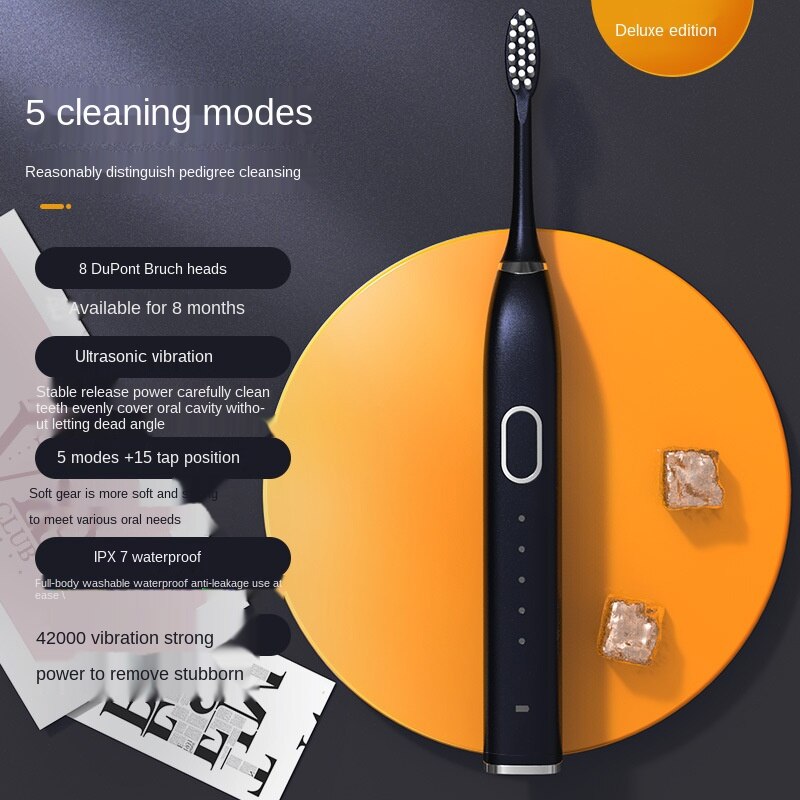 Electric Toothbrush Sonic Household USB Charging Intelligence Cleaner Sound Waves Device Maglev