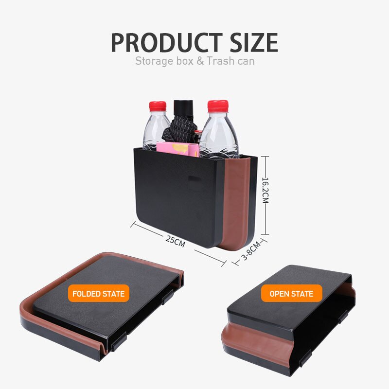 Autostoel opbergtas, waterdichte opbergzak voor de rugleuning, vuilniszak voor auto-accessoires, organizer voor sleutels, kaarten en telefoonhouder