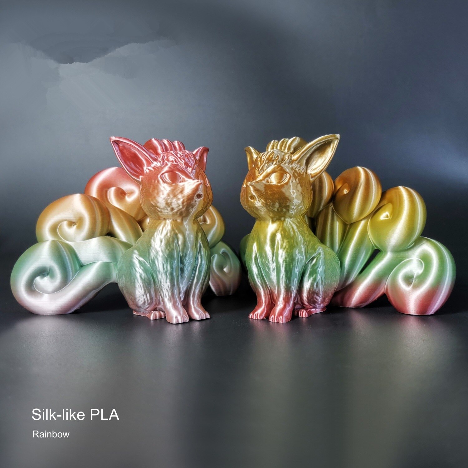 3D PLA Silk Rainbow Filament 1KG/500G/250G 1.75mm 3D Printer Filaments pla Rainbow Shiny Color Silk Texture Printing Materials