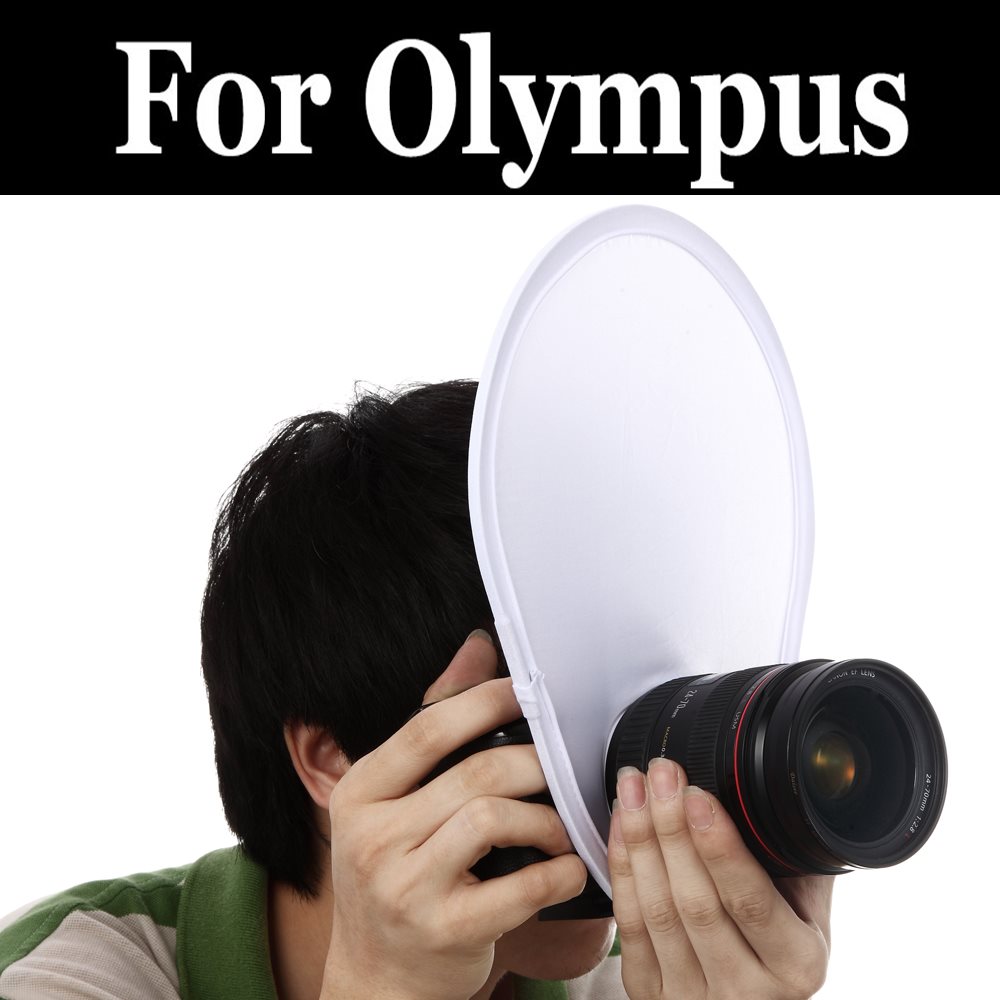 Plegable Universal fotografía lentes Flash difusor Reflector para olympus E-510 FE170 X760 C505 u790SW S790SW u850SW S850SW C3000Z