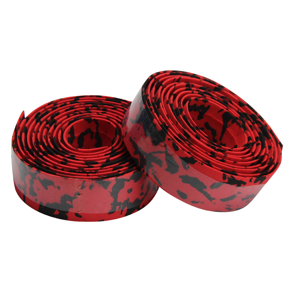 Road Bike Bicycle Handlebar Tape Camouflagebelt Cycling Handle Belt Cork Wrap with Bar Plugs non slip absorb sweat 911: A