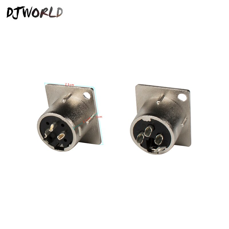 1 par xlr-kontakter metall/plast-kontakt 3- -pins caron-kontakt for mikrofonkontakt scenelysutstyr kabelkontakt