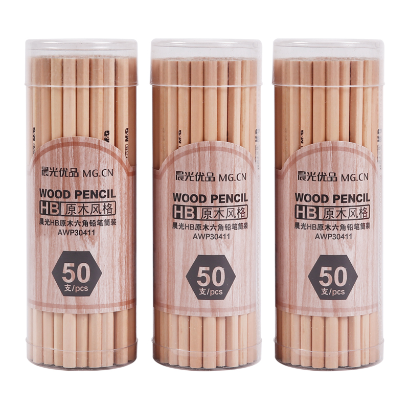 50pcs Simple Wood Pencils HB 2B 2H Drawing Manga Pencil for Office &amp; School Supplies Stationery Material Escolar