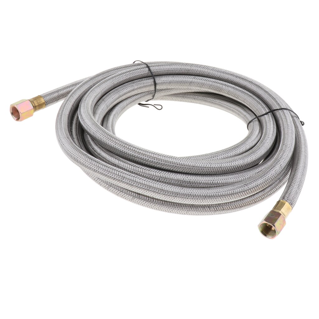 Manguera trenzada de acero inoxidable, propano, línea de Gas Natural, 16 pies, certificado CSA