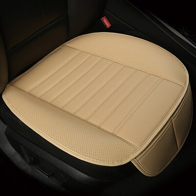 WLMWL Universal Leather Car seat cushion for Peugeot all models 206 307 407 207 3008 508 208 308 406 301 car accessorie: Beige