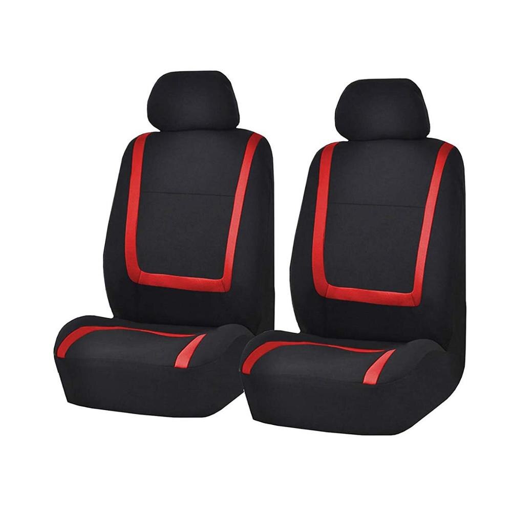 Car Seat Covers Interior Accessories Airbag Compatible Seat Cover For Lada Volkswagen Red Blue Gray Seat Protector: Red