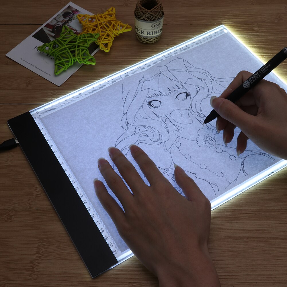 Tablette numérique tablette graphique Art peinture écriture A4 LED dessin tableau électronique pour accessoires informatiques ménagers