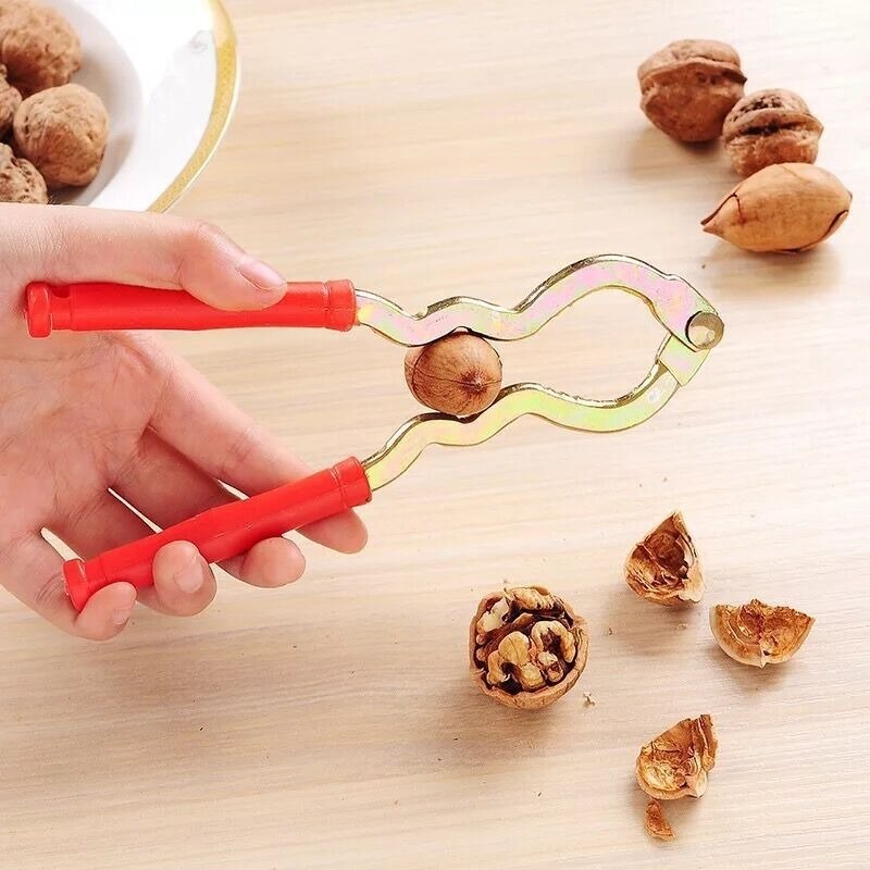 Stainless Steel Nutcracker Eco-Friendly Kitchen Tool Multi-Function Nut Cracker Sheller Walnut Cracker Plier Metal Tool FB