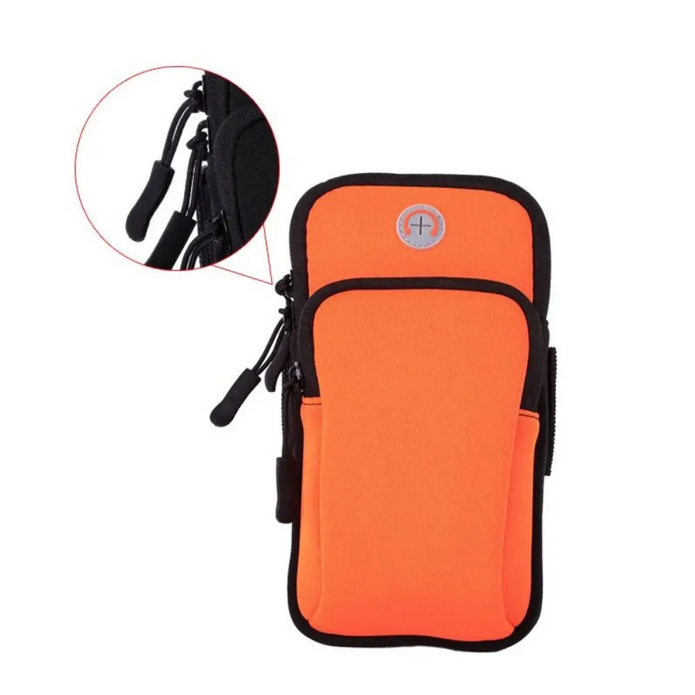 Sporttelefoon Armtas Outdoor Hardloop Pols Tas Kleine Schouder Crossbody Tas Waterdichte Fitness Arm Pouch Joggingtas Sportkleding: Silver color