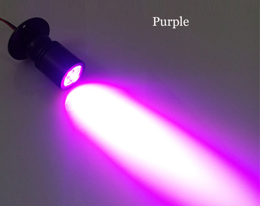 1 stk/parti  d20mm 1w søkelyset skaplampe faretto høy effekt ledet varmhvit  ac2230v dc12v stk.: Varm hvit