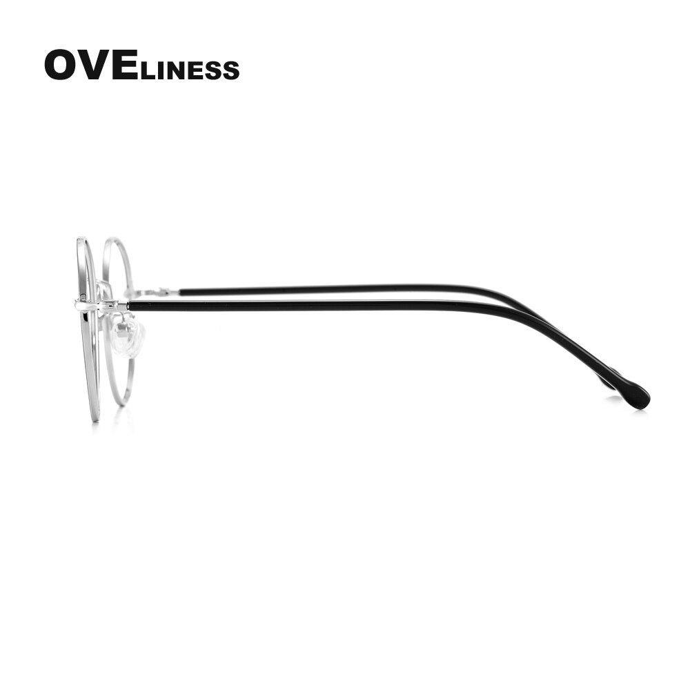 Retro Vrouwen Brillen Frames Ronde Brilmontuur Vrouwen Vintage Volledig Metalen Brillen Vrouwelijke Bijziendheid Bril