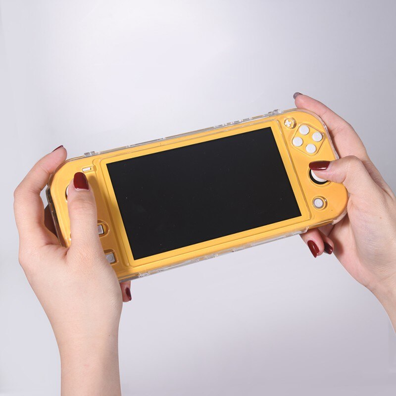 Beschermhoes Voor Nintendo Schakelaar Lite, Transparant Crystal Anti-kras Host Handvat Gamepad Console Shell Cover