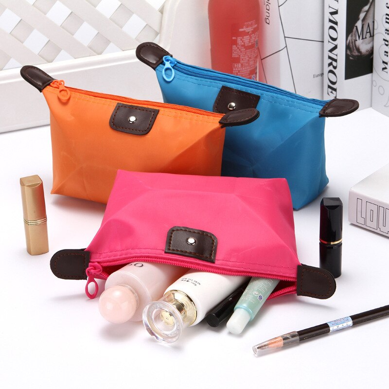 Cute Women Cosmetic Bag Waterproof Travel Toiletry Make Up Pouch Clutch Handbag Purses Case for Cosmetics Makeup Bag Organizer