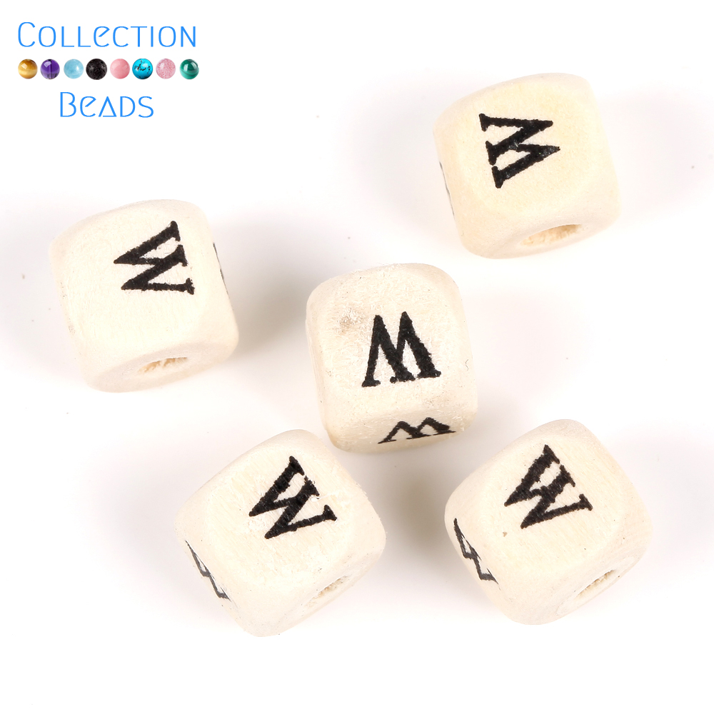 50-200 Uds. Cuentas de alfabeto con letras de madera mezcladas naturales, cuentas espaciadoras sueltas para pulsera DIY, fabricación de joyas, accesorios hechos a mano