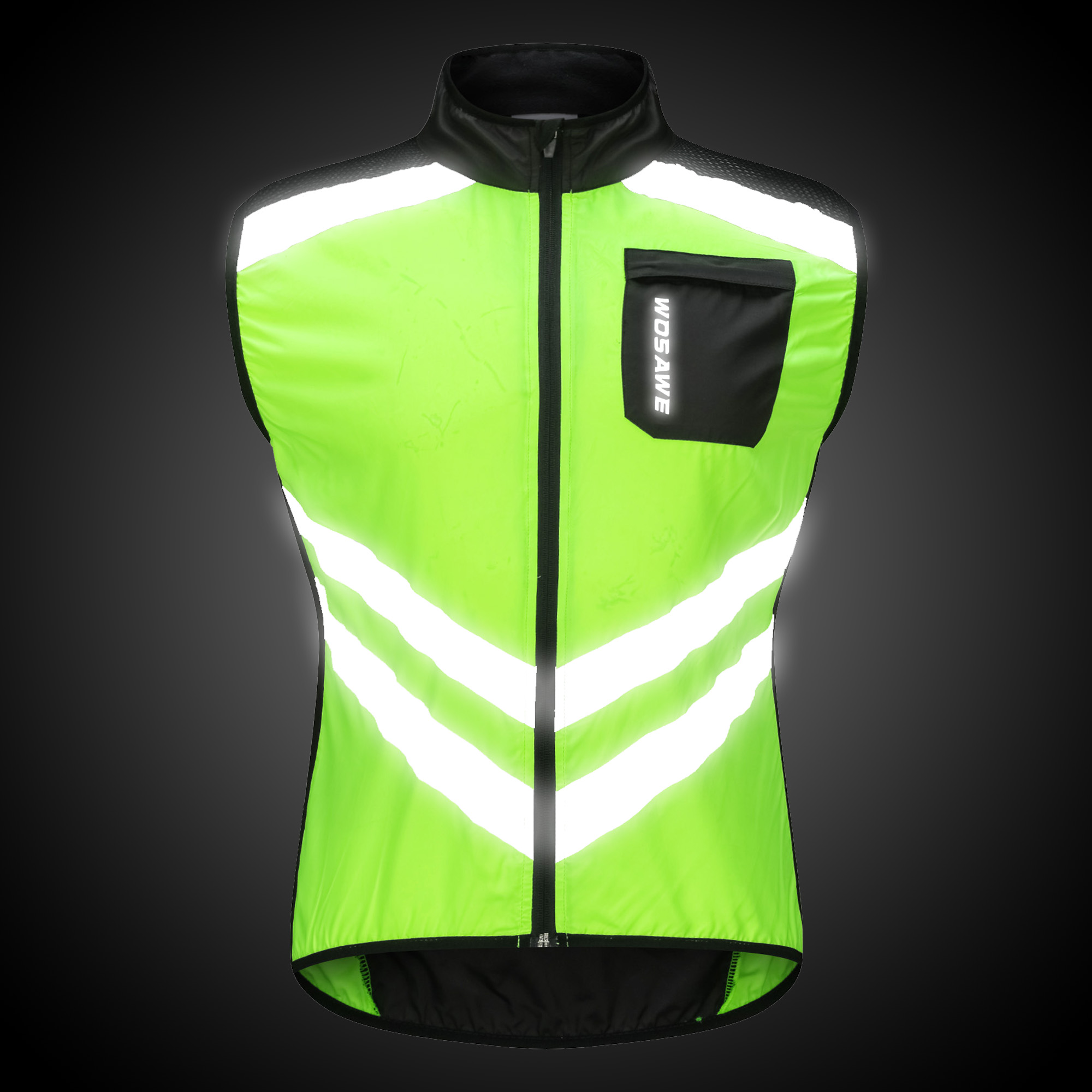 High Visibility Reflective Outdoor For Motorcycle Cycling Sports Vest Car Reflective Clothing For Safety Traffic Safety Vest