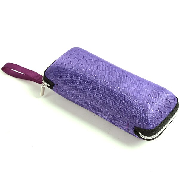 Étui à lunettes housse de lunettes de soleil pour femmes boîte à lunettes avec lanière fermeture éclair étuis à lunettes pour hommes: VIOLET