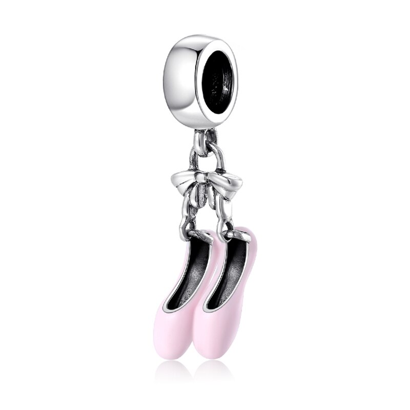 Flip-flops Metal Charm 100% 925 Sterling Silver charms for jewelry Fit Original Charms Bracelets making: PD0094