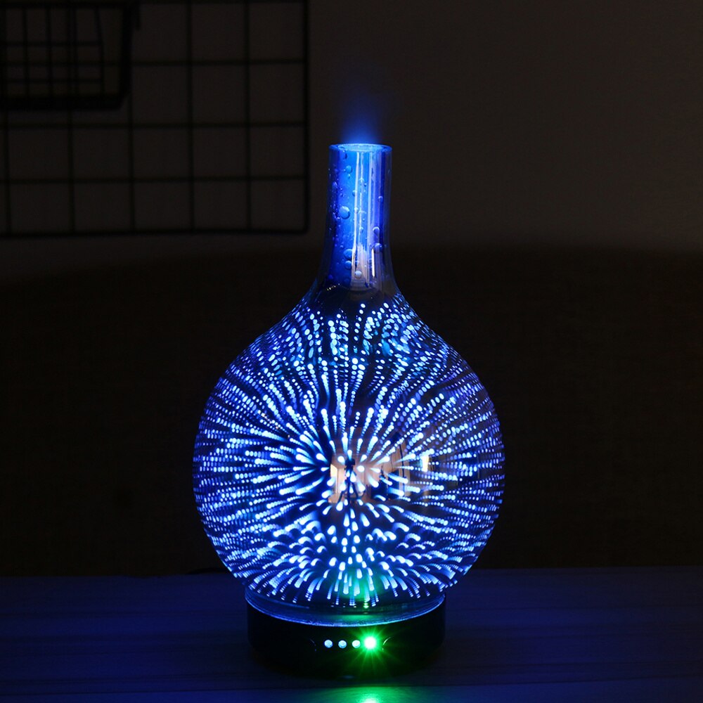 1 Pc Mini Diffuser Vuurwerk Nachtlampje Aroma Mister Etherische Olie Diffuser Voor Babykamer Home