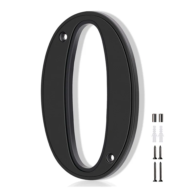 5 Inch Metal House Numbers for Outside, Modern Address Numbers for House, Anti-Rust Door Numbers for Front Door Garden Mailbox: Silver