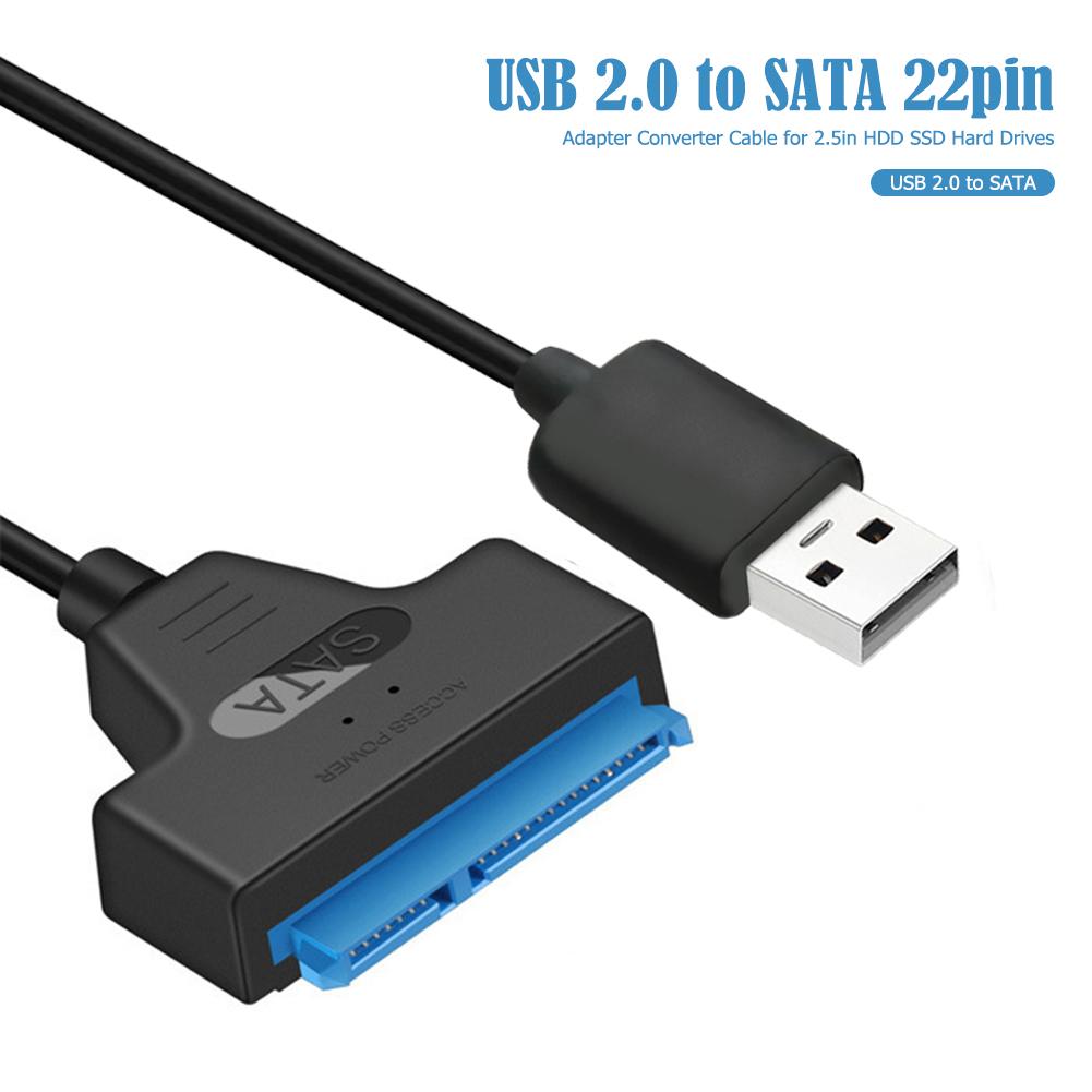 Usb Sata 3 Kabel Sata Naar Usb 2.0 Adapter Ondersteuning 2.5Inch Externe Ssd Hdd Hard Drive Case Draad 22 pin Sata Iii Harde Schijf Kabel