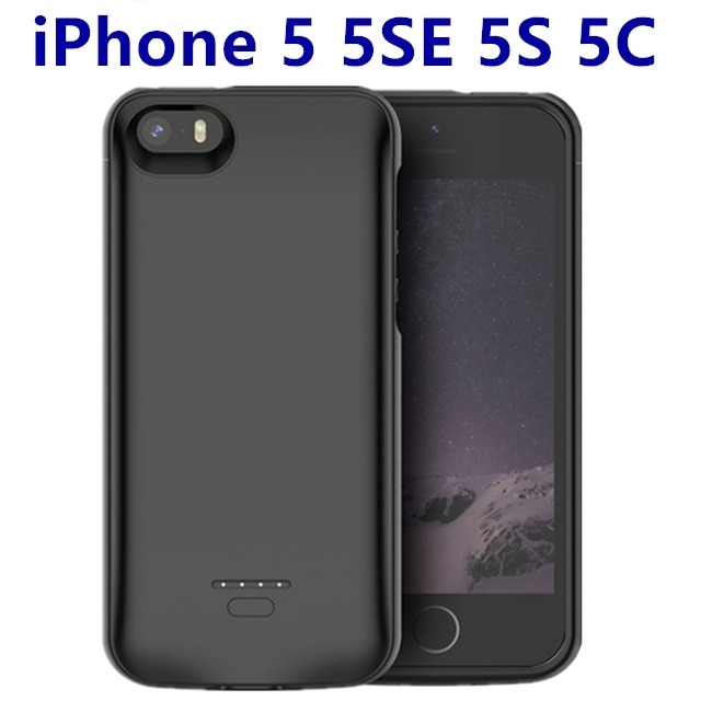 For iPhone 5 5S SE 5SE Battery Case 4000mAh Powerbank Case For iPhone SE 5SE 5 5S Power Bank Charging Battery Charger Case