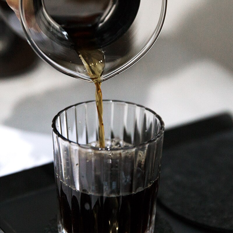 400ml Glass Coffee Kettle with Stainless Steel Filter Drip Brewing Brewer Coffee Pot Dripper Barista Pour Over Coffee Maker