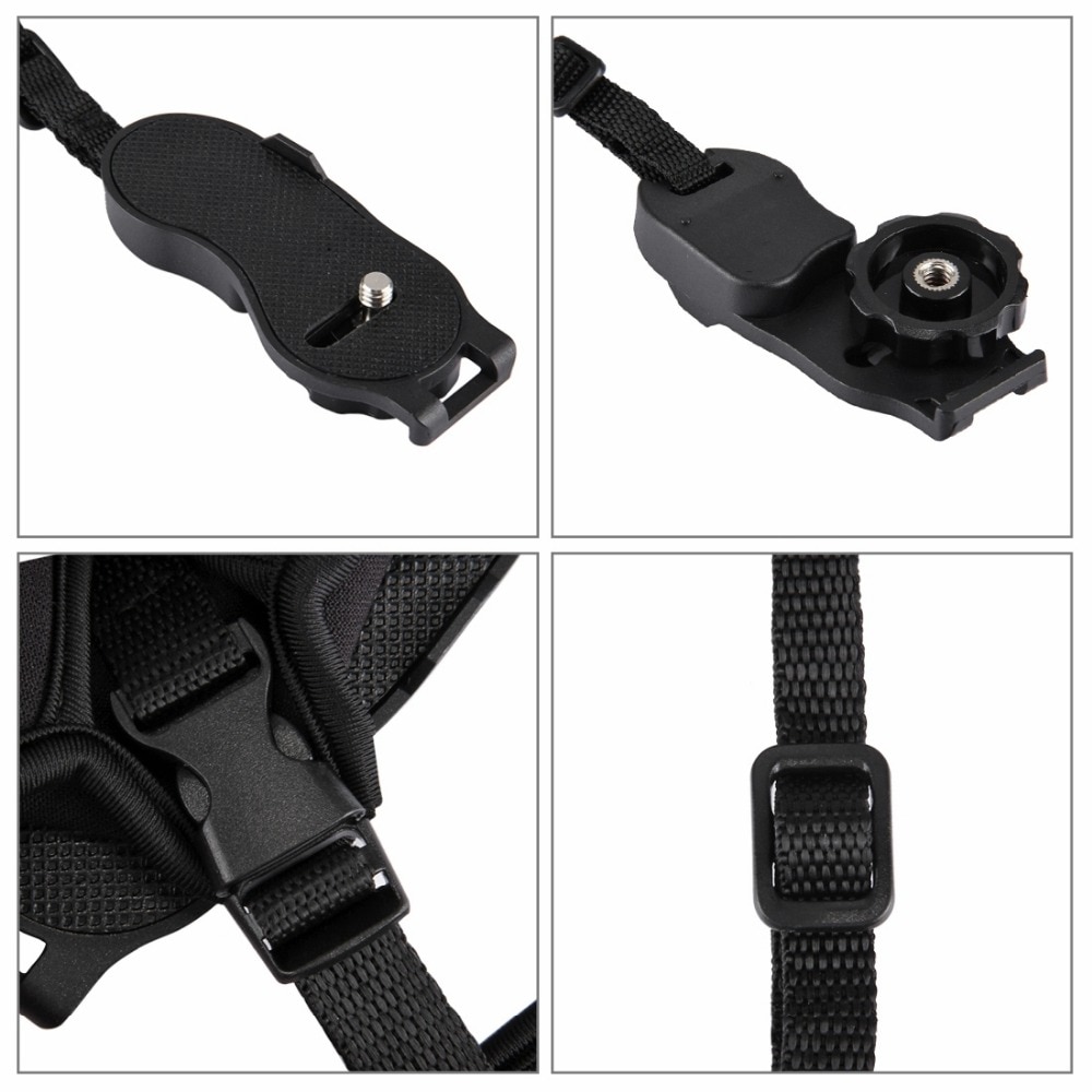 Puluz myk neopren kamera håndstropp kamera dslr kameraer håndleddsstropp dslr håndbelte hurtigutløser 1/4 & #39 ;& #39 ; skrue til nikon