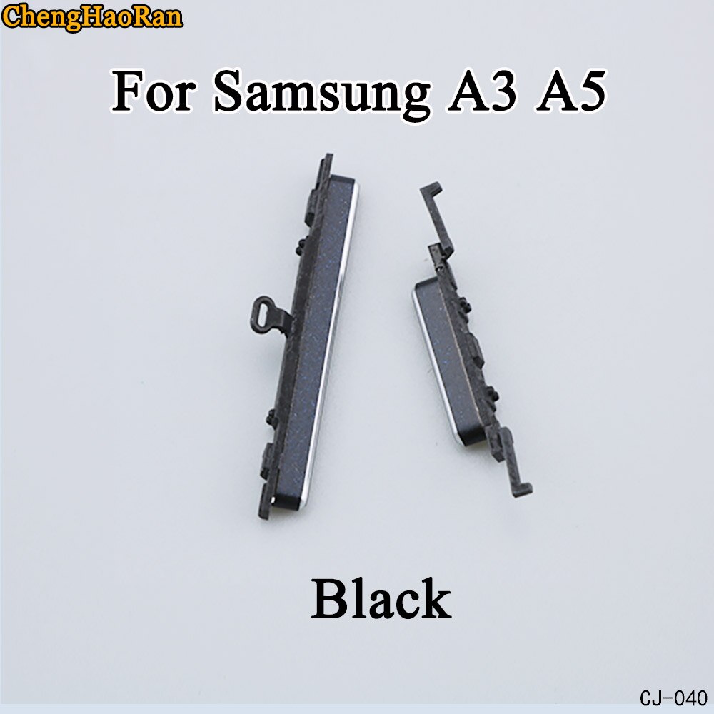 Chenghaoran 1 sæt til samsung galaxy  a7 a3 a5 telefon cover volumen magt volumen lydløs knap side knap reparation dele udskiftning