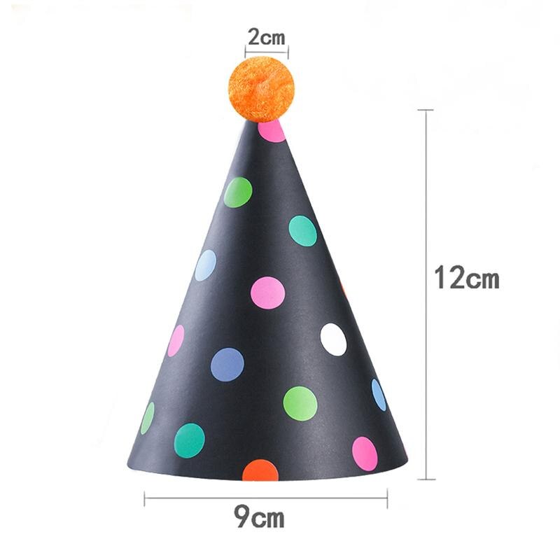 11 Stks/partij Kleurrijke Baby Verjaardag Hoed Diy Papier Hoeden Kids Verjaardag Bruiloft Christmas Party Decor Supplies (Verschillende Kleuren)