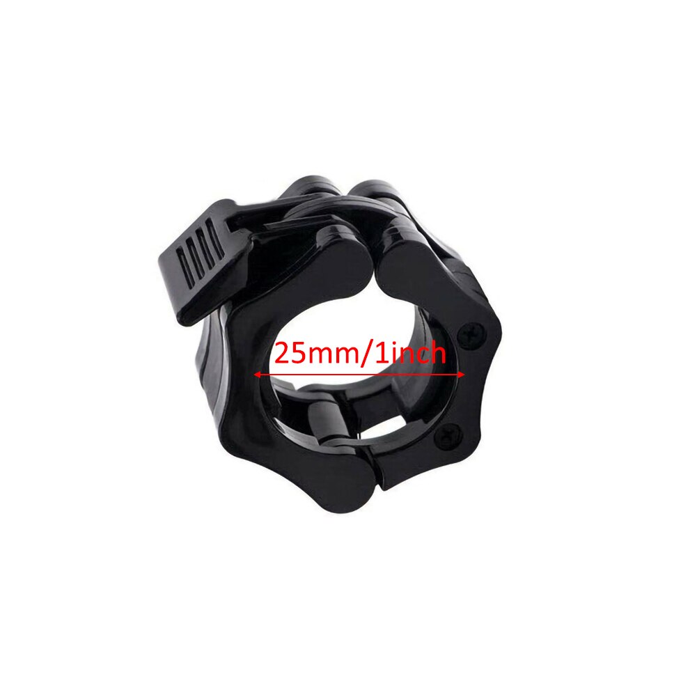 Mancuernas de levantamiento de pesas para hombre, 1 par de mancuernas de 25mm, abrazaderas, bloqueo, Fitness, musculación, estándar, para gimnasio, hebilla de mandíbula