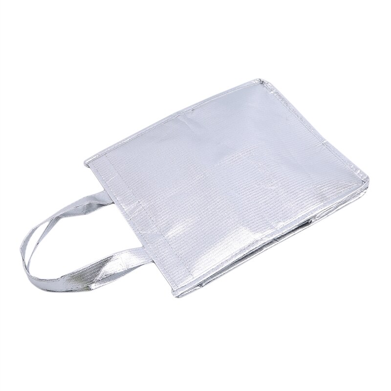 Bolsas de almacenamiento de hielo de papel de aluminio, aislamiento térmico de comida para playa, cajas duraderas para exteriores, bolsa enfriadora plegable para Picnic y almuerzo, 1 ud.
