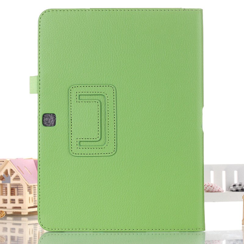 Livre d'affaires housse en cuir pour Samsung Galaxy Tab 3 10.1 P5200 P5210 P5220 tablette: green