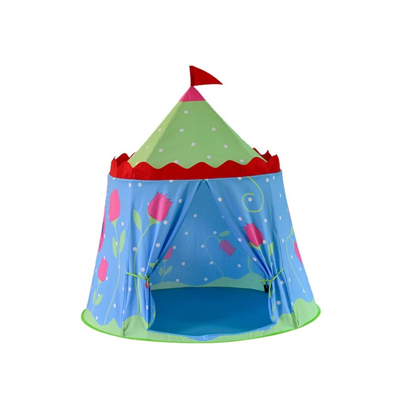 Tenda per bambini portatile Princess Castle presente Hang Flag tenda per bambini Teepee tenda da gioco per regali di compleanno per bambini