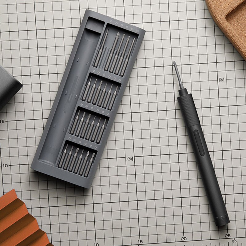 Xiaomi Norma Mijia Cacciavite Elettrico kit di 24 impostato di Cacciaviti di Precisione S2 Testa 2 Ingranaggio Controllo di Coppia con Magnetico Caso di Alluminio