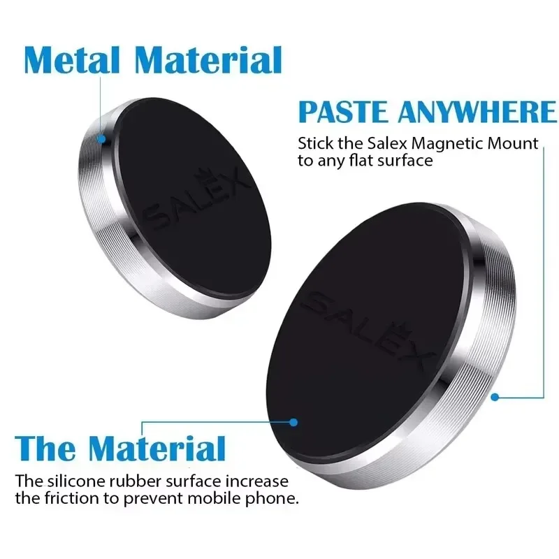 Magnetische telefoon autohouder Universele magnetische beugel Mini metalen Super-Power magneethouder Stick Dashboard muur voor iPhone