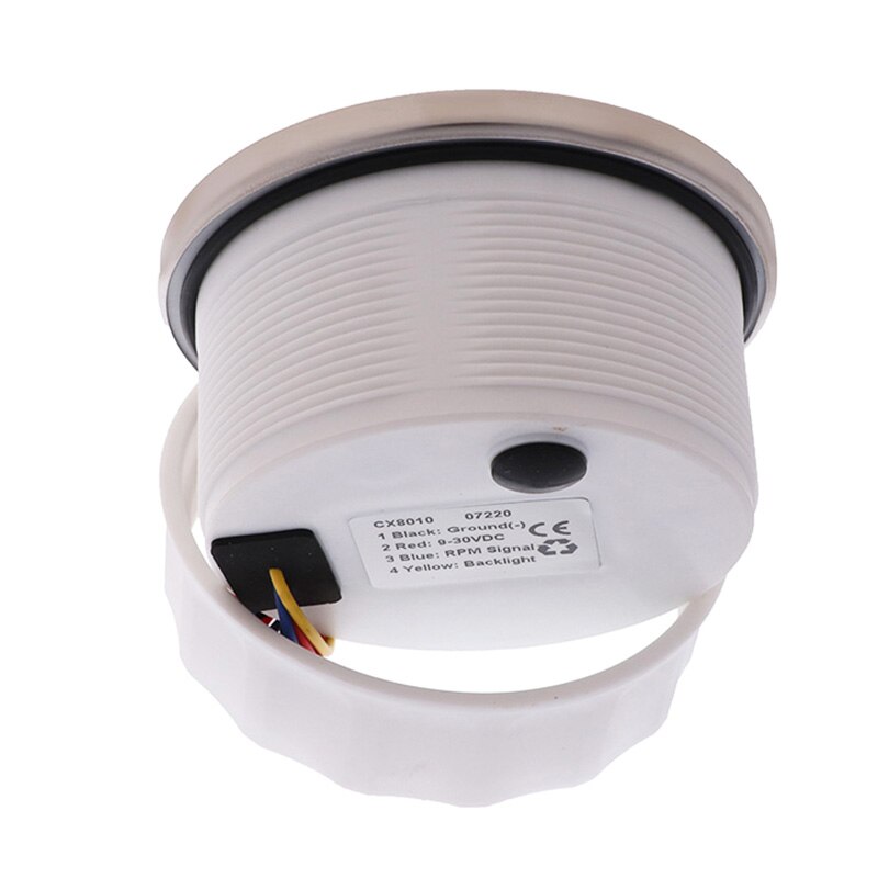 8000 RPM Tachometer Gauge With Red Backlight 8K RPM Digital Tacho Meter 85mm Stainless Steel 316 Bezel Gauge 12V 24V