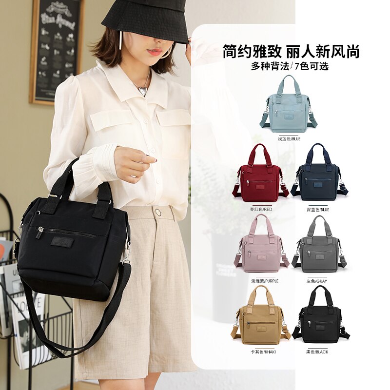 Grote Capaciteit Reizen Vrouwelijke Crossbody Tassen Rits Meerdere Pocket Handtas Toevallige Waterdichte Nylon Vrouwen Schouder Messenger Bag