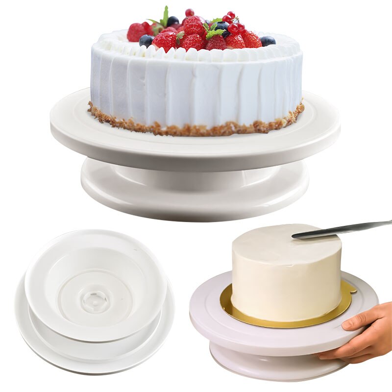 Cake Stand Round Rotating Revolving Cake Turntable Cake Decorating Stand DIY Baking Tools Kitchen Cake Mold e Cake Mold