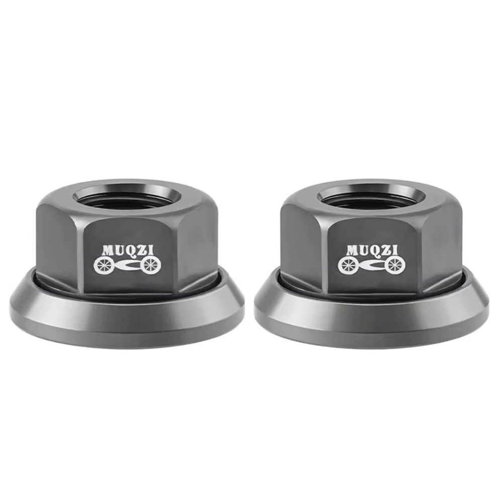 2 pçs cnc 3/8 porca do cubo da bicicleta m10 parafuso do eixo traseiro de alta resistência liga alumínio anodização acessórios da bicicleta mtb